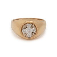 YELLOW GOLD AND DIAMOND RING