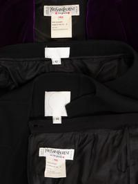 Three Designer Ensembles: Two Ralph Rucci and One YSL, 2000s