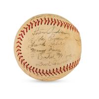 A 1946 Hollywood Stars Team Signed Autograph Baseball