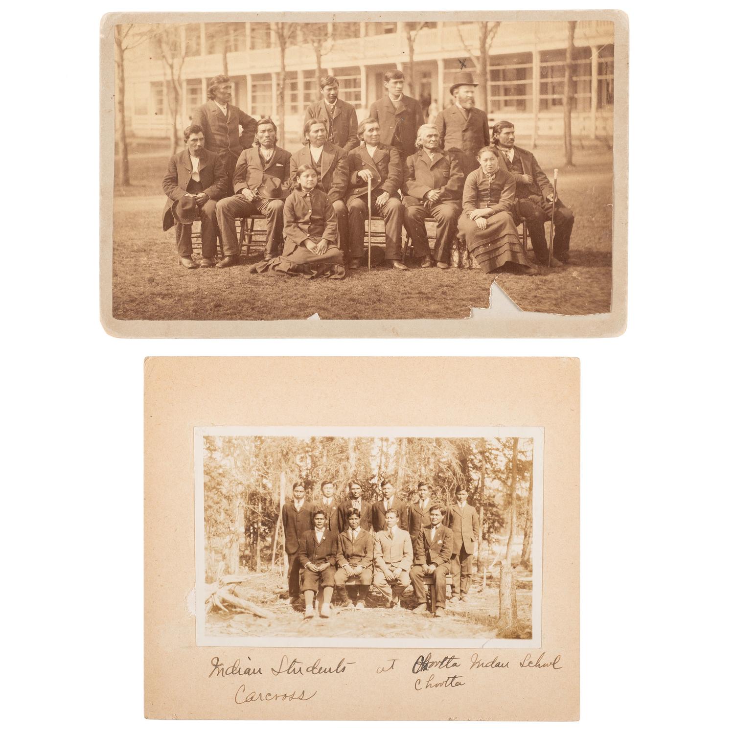 Indian Training School Photographs, Incl. Carlisle Barracks, Lot of Two