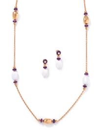 BVLGARI, AMETHYST AND CERAMIC 'MEDITERRANEAN EDEN' SET