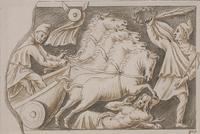 A Study after a Classical Relief Sculpture of a Charioteer Driving a Quadriga over a Fallen Barbarian