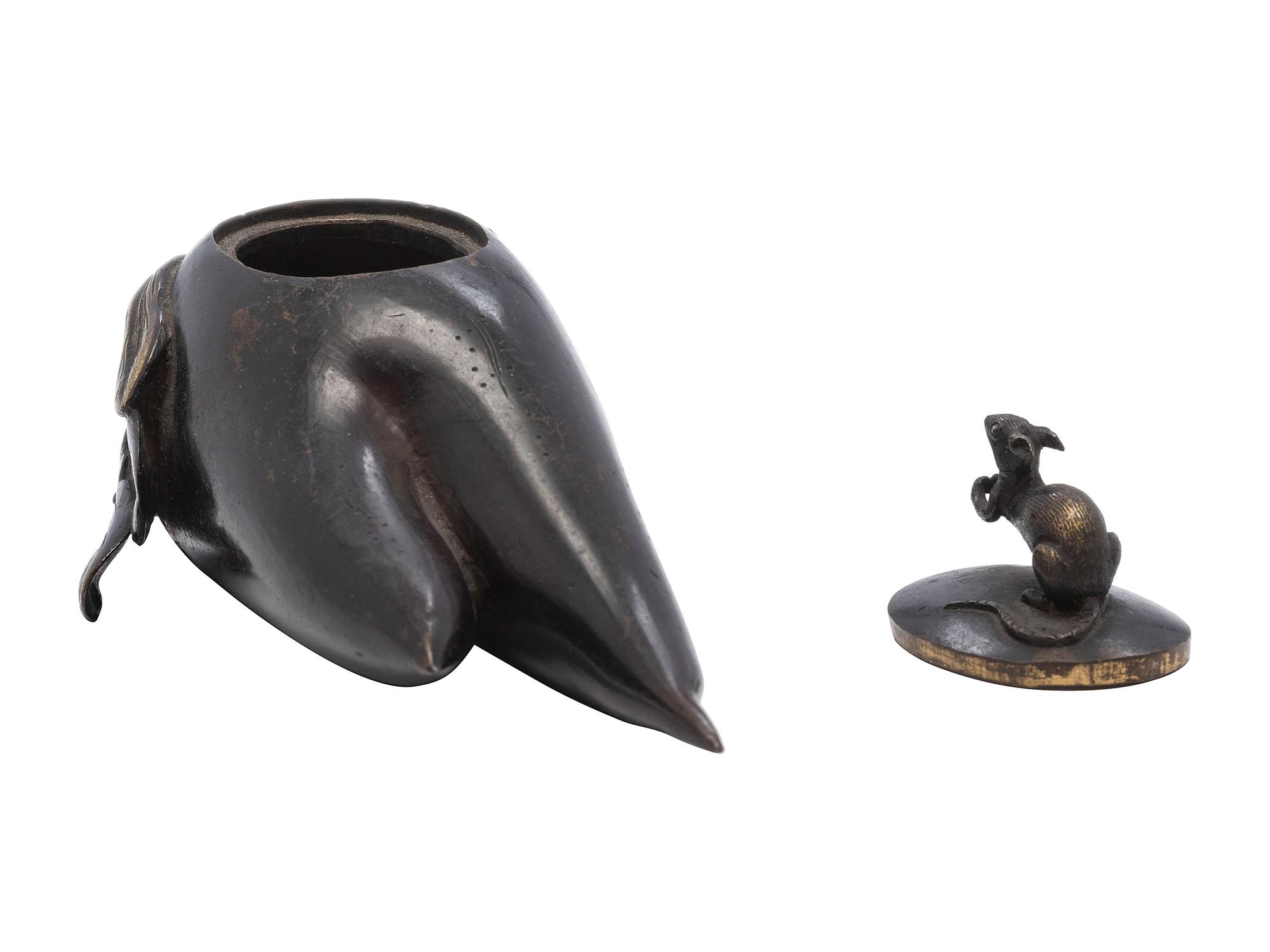 A Japanese Meiji Bronze Censer