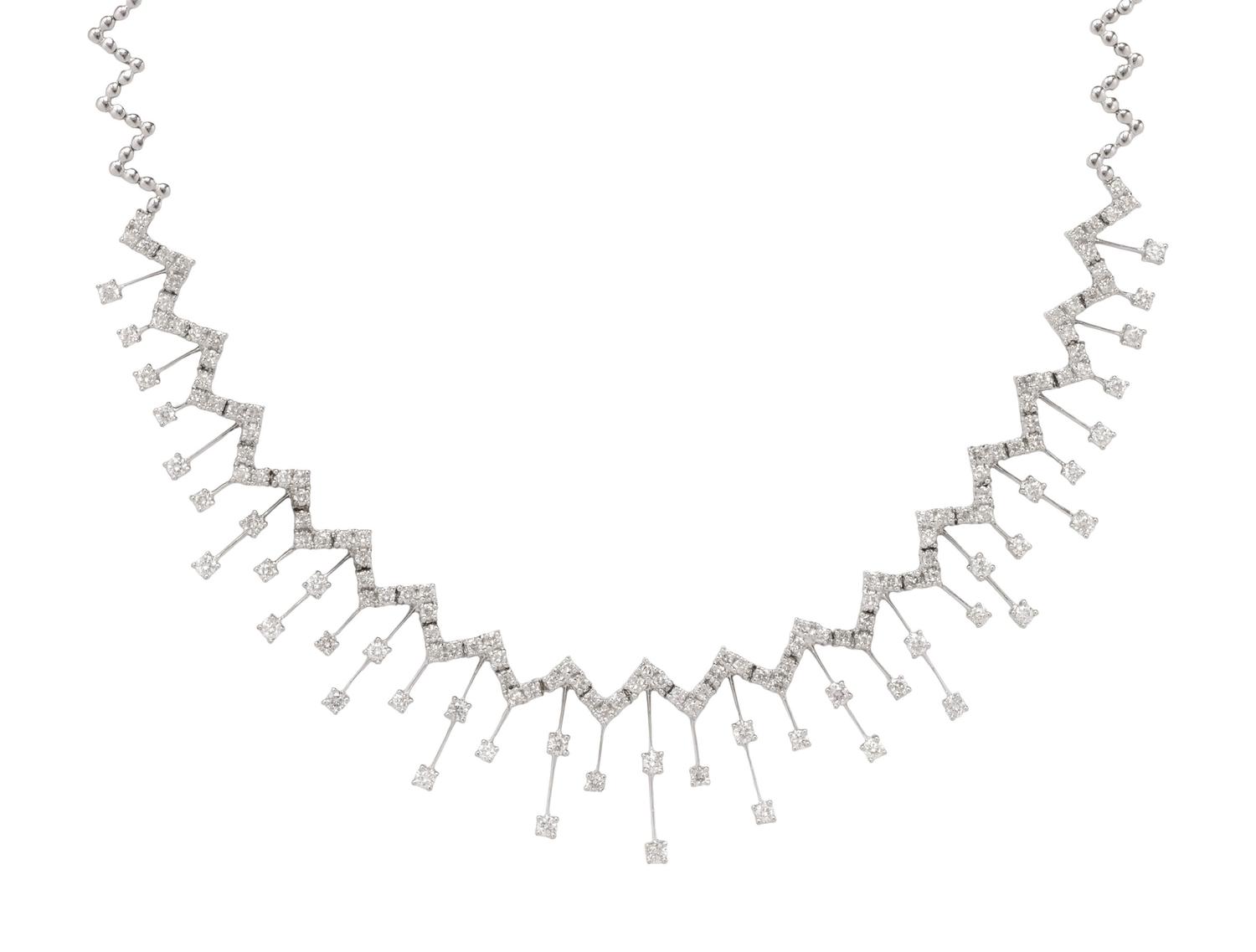 WHITE GOLD AND DIAMOND NECKLACE