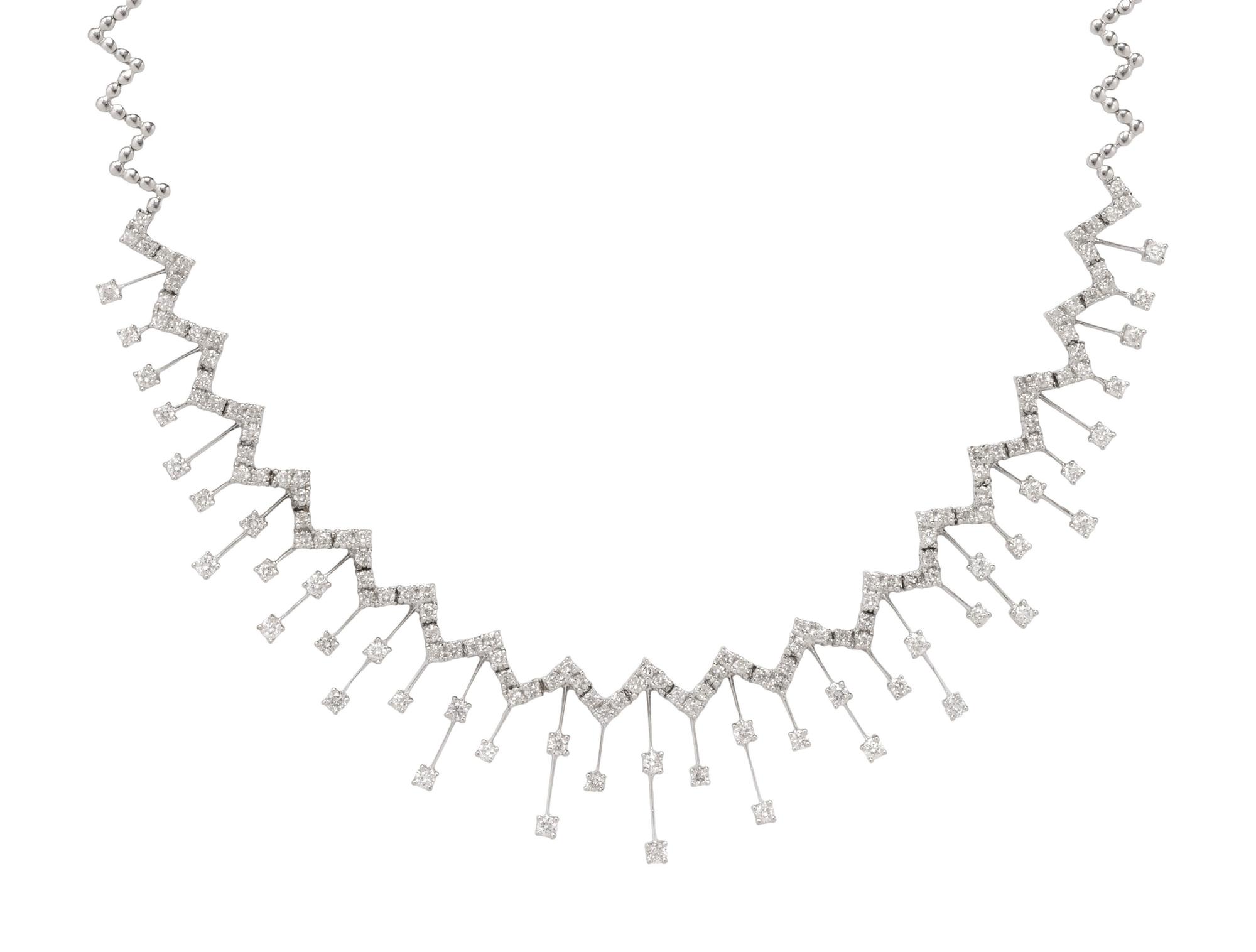 WHITE GOLD AND DIAMOND NECKLACE