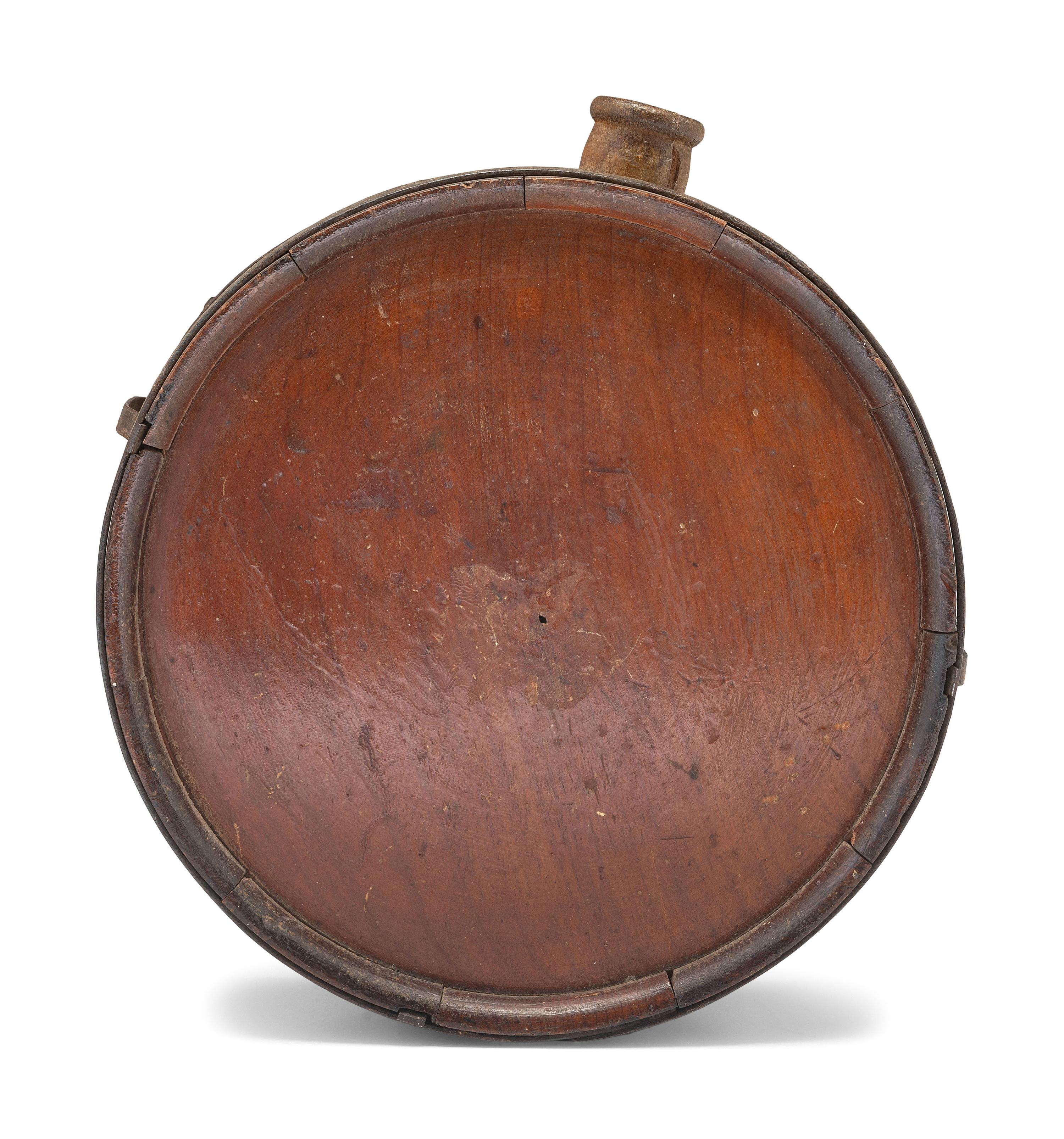 [CIVIL WAR]. Confederate cedar canteen.