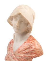 An Italian Alabaster Bust