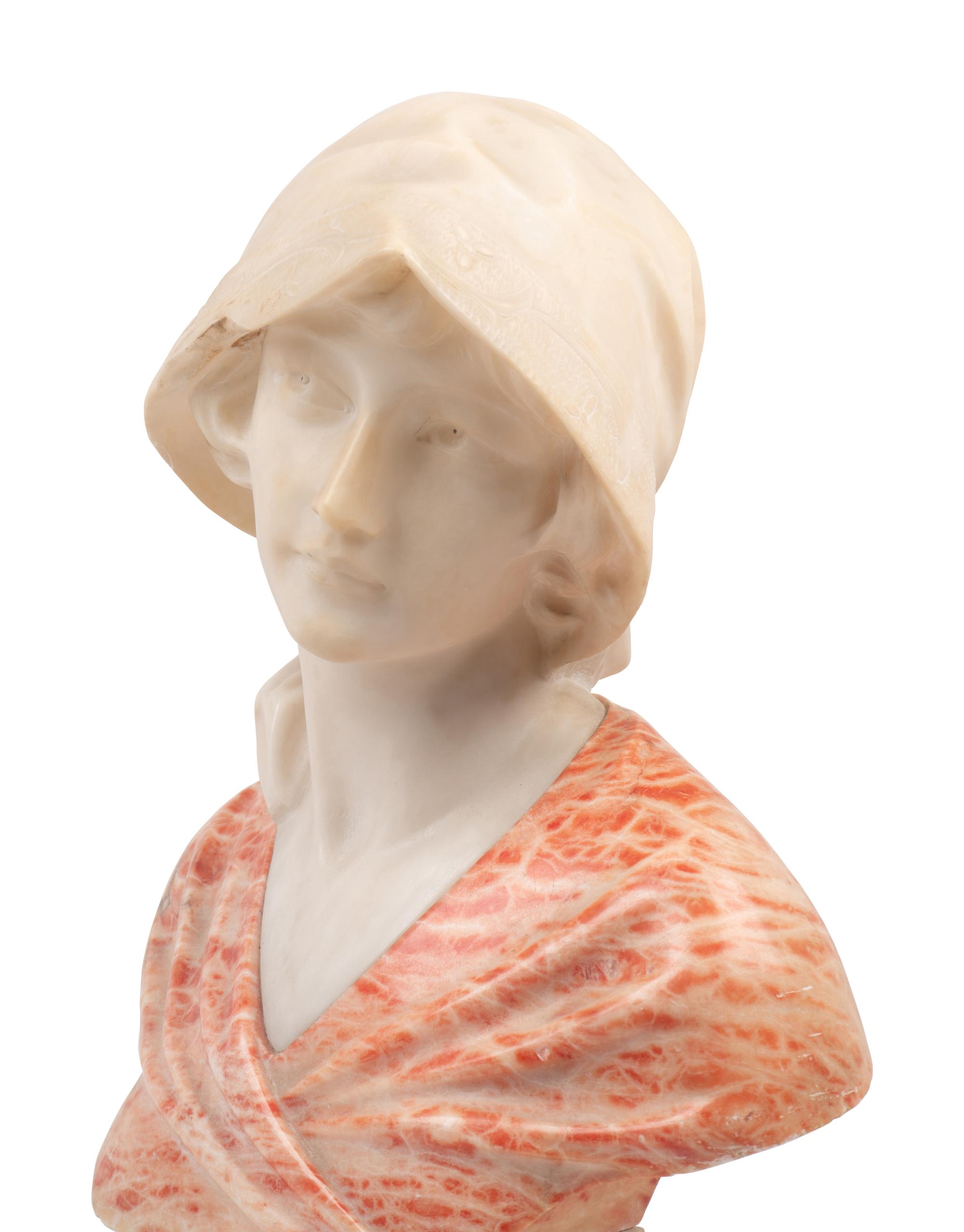 An Italian Alabaster Bust