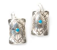 Silver and Turquoise Concho Belt Length 36 inches