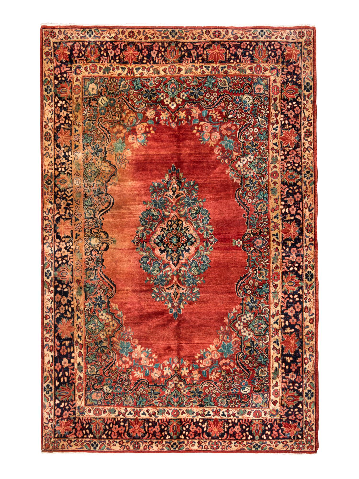 A Sarouk Wool Rug