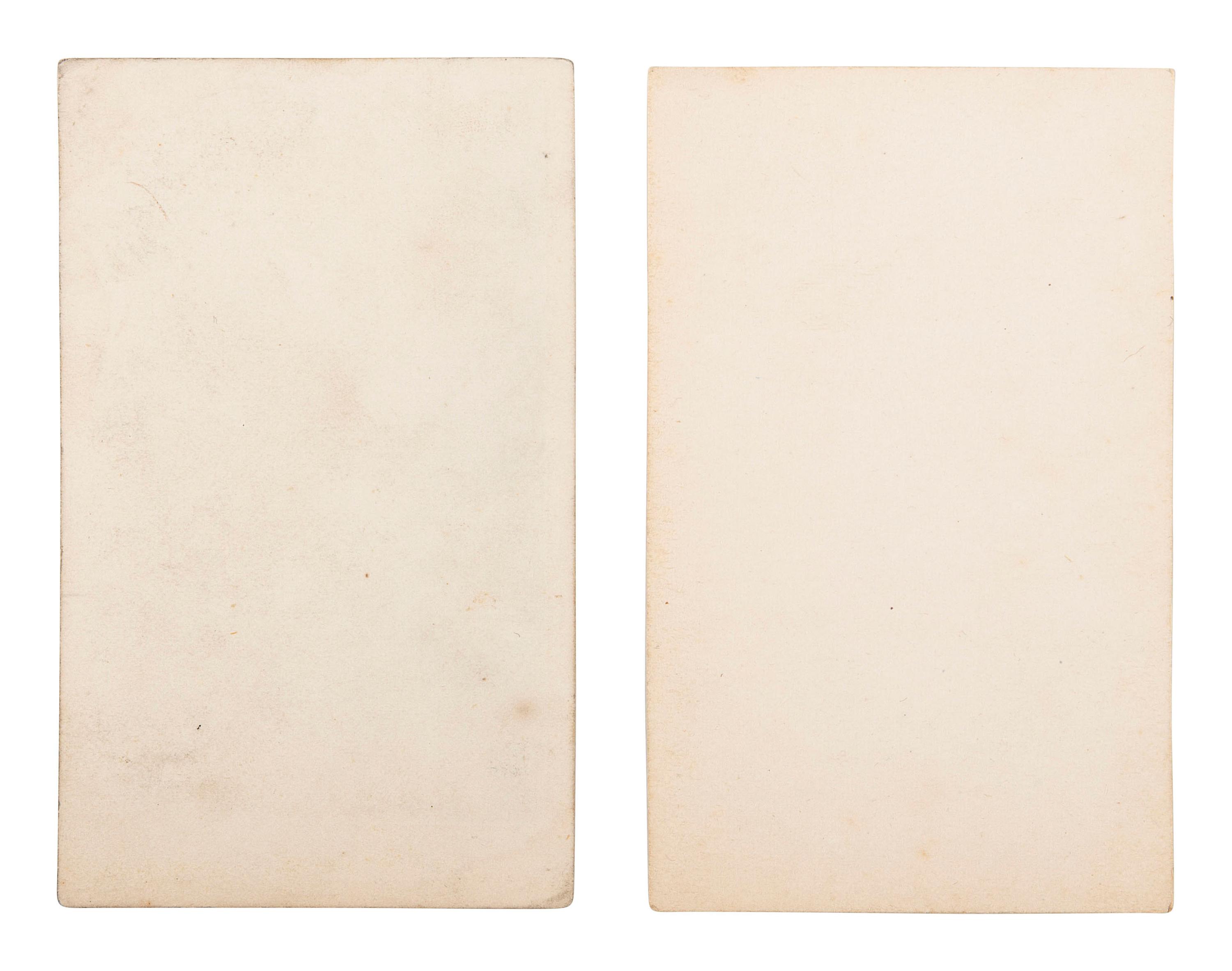 [CIVIL WAR]. CDVs of General George Crook and Captain Charles Shultz, 1st Ohio Cavalry.