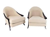 Four Christopher Guy Mahogany Bergeres — 21ST CENTURY
