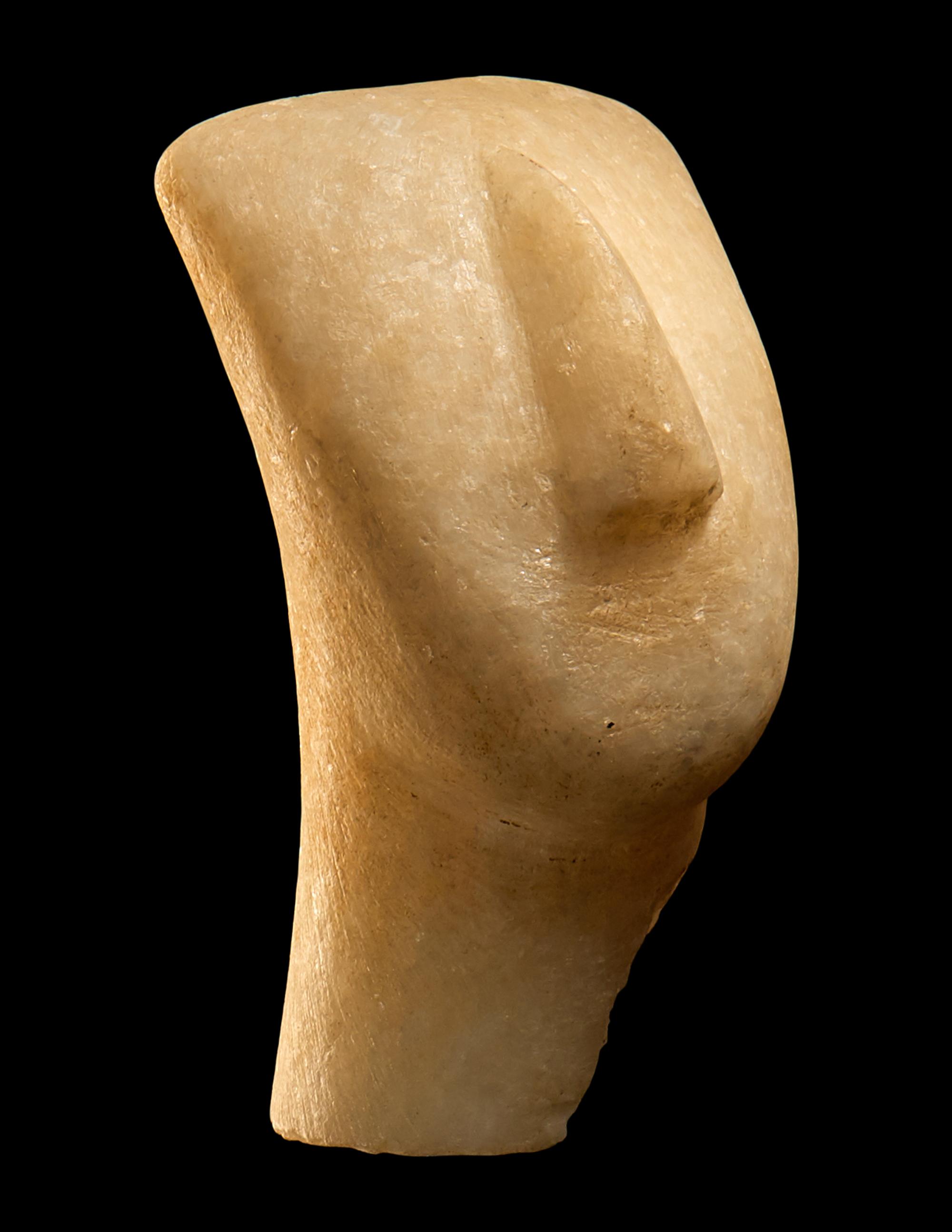 A Cycladic Marble Head
