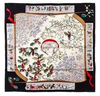 An Hermes Silk Scarf, 35 x 35 inches.