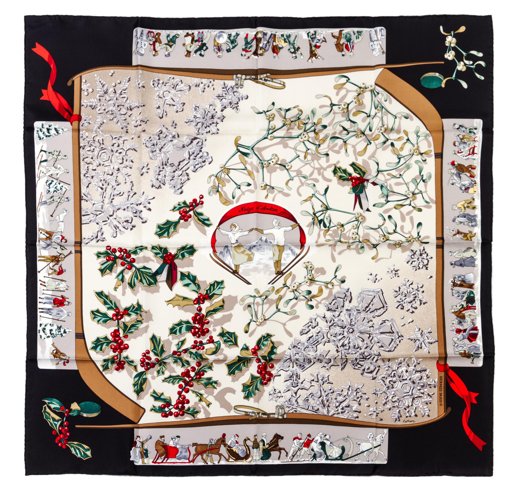 An Hermes Silk Scarf, 35 x 35 inches.