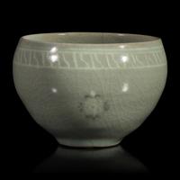 A Small Korean Sangam Style Slip-Inlaid Celadon Cup — 高麗青瓷象嵌缽