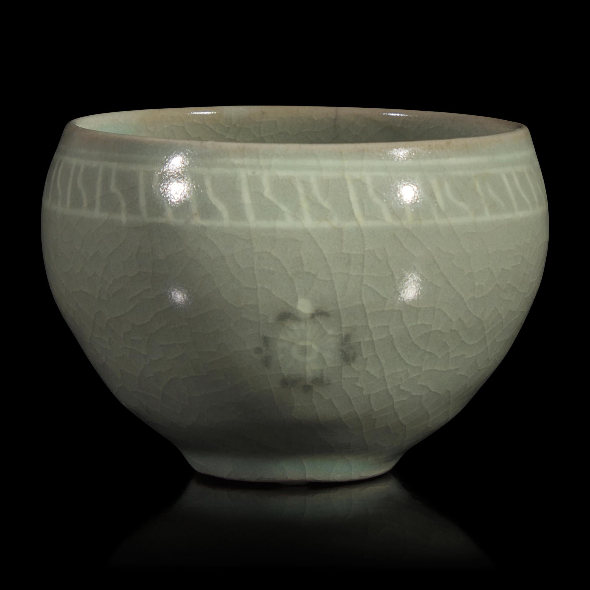 A Small Korean Sangam Style Slip-Inlaid Celadon Cup — 高麗青瓷象嵌缽