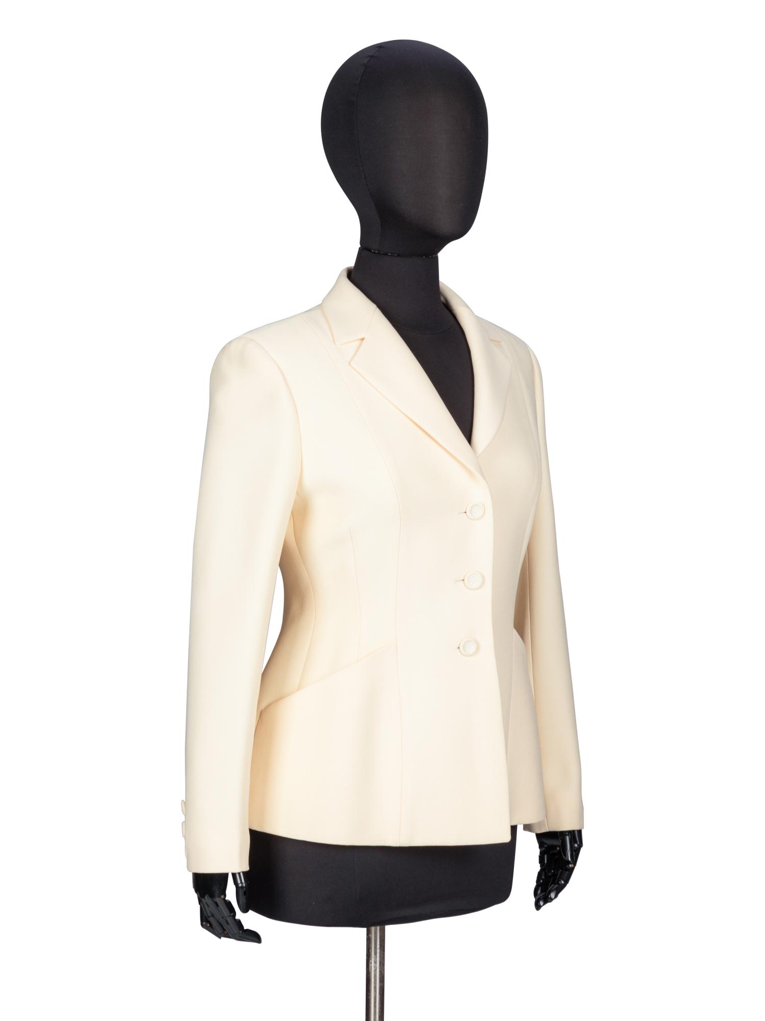 Christian Dior, Cream Tailored 'Bar' Jacket