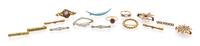 A Collection of Yellow and White Gold, Victorian and Edwardian Jewelry, 14.70 dwts.