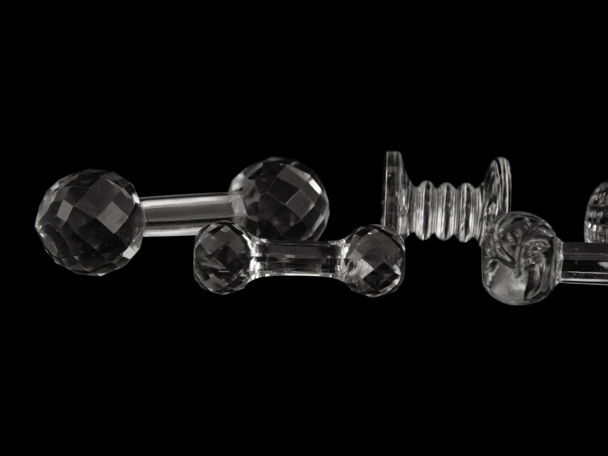 A Group of Glass Knife Rests