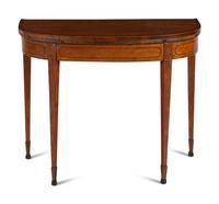 A George III Satinwood Flip-Top Table