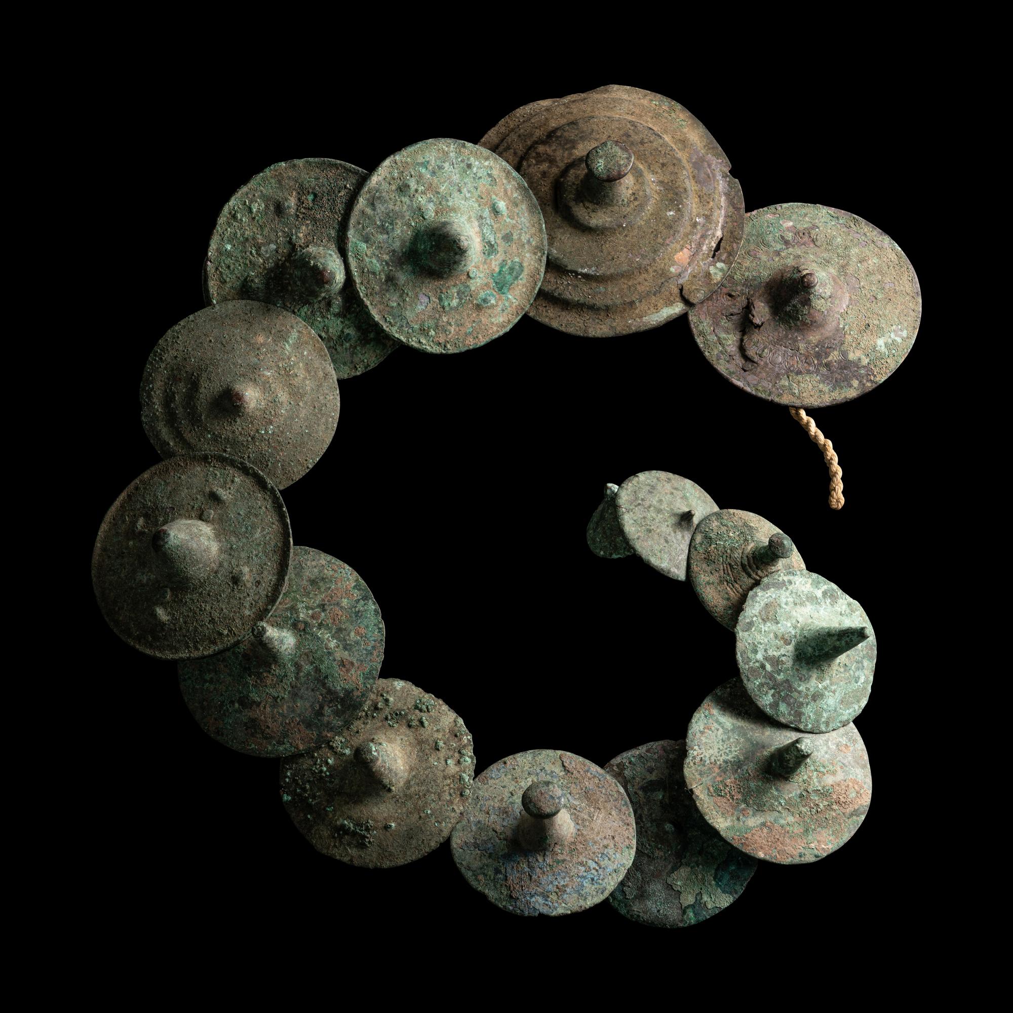 A Group of 15 Luristan Bronze Lids or Discs