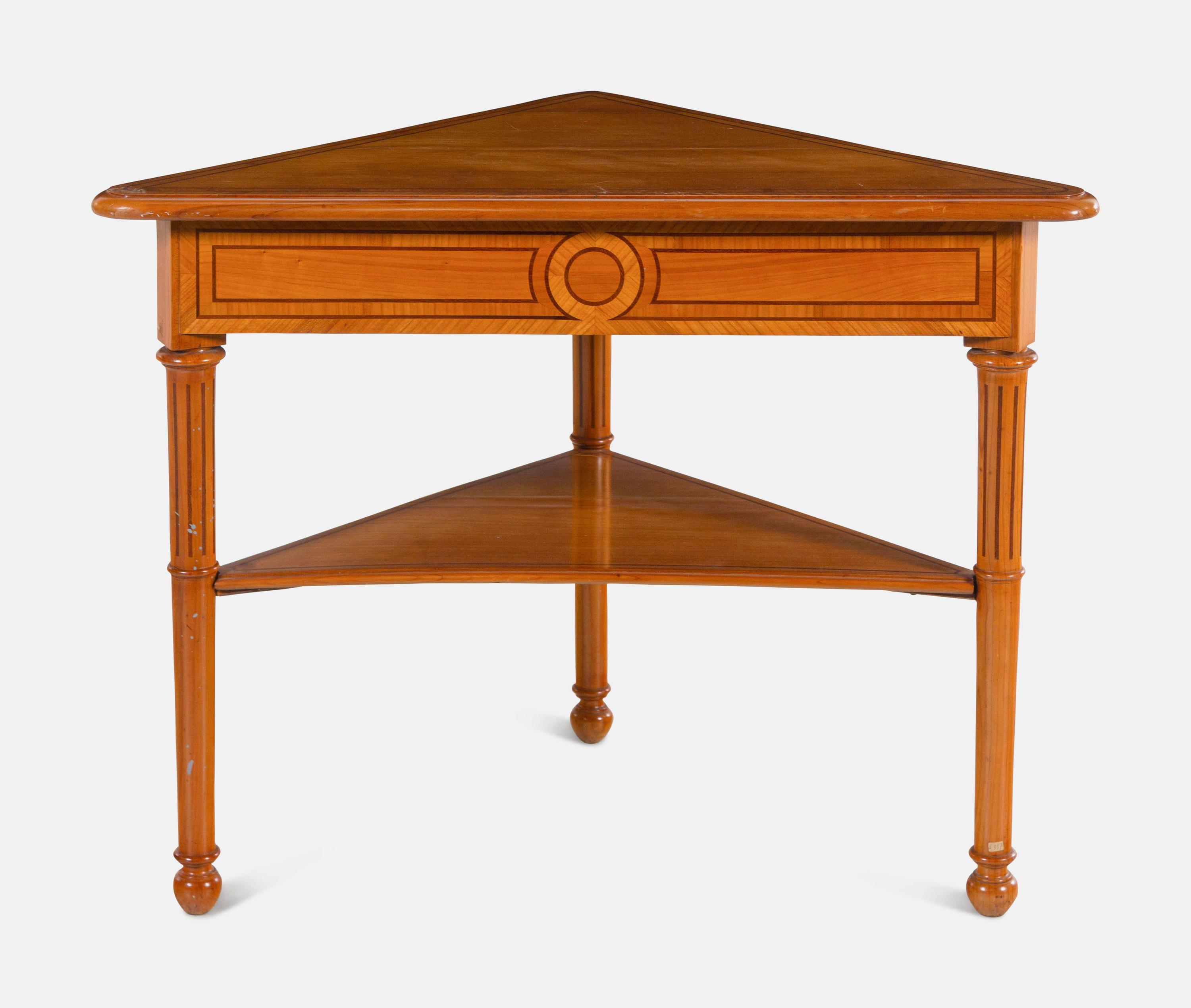Two-Tier Triangular Table