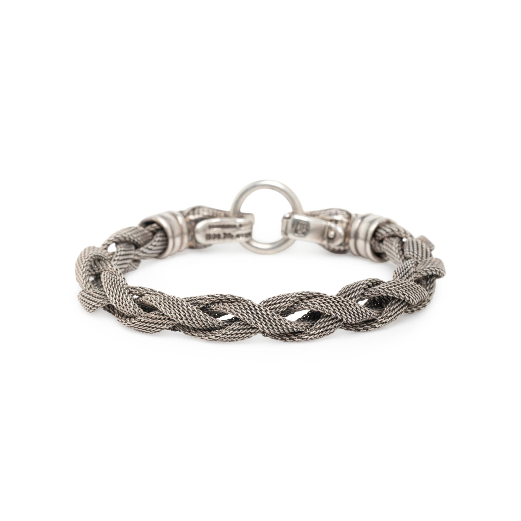 KIESELSTEIN CORD, STERLING SILVER BRACELET