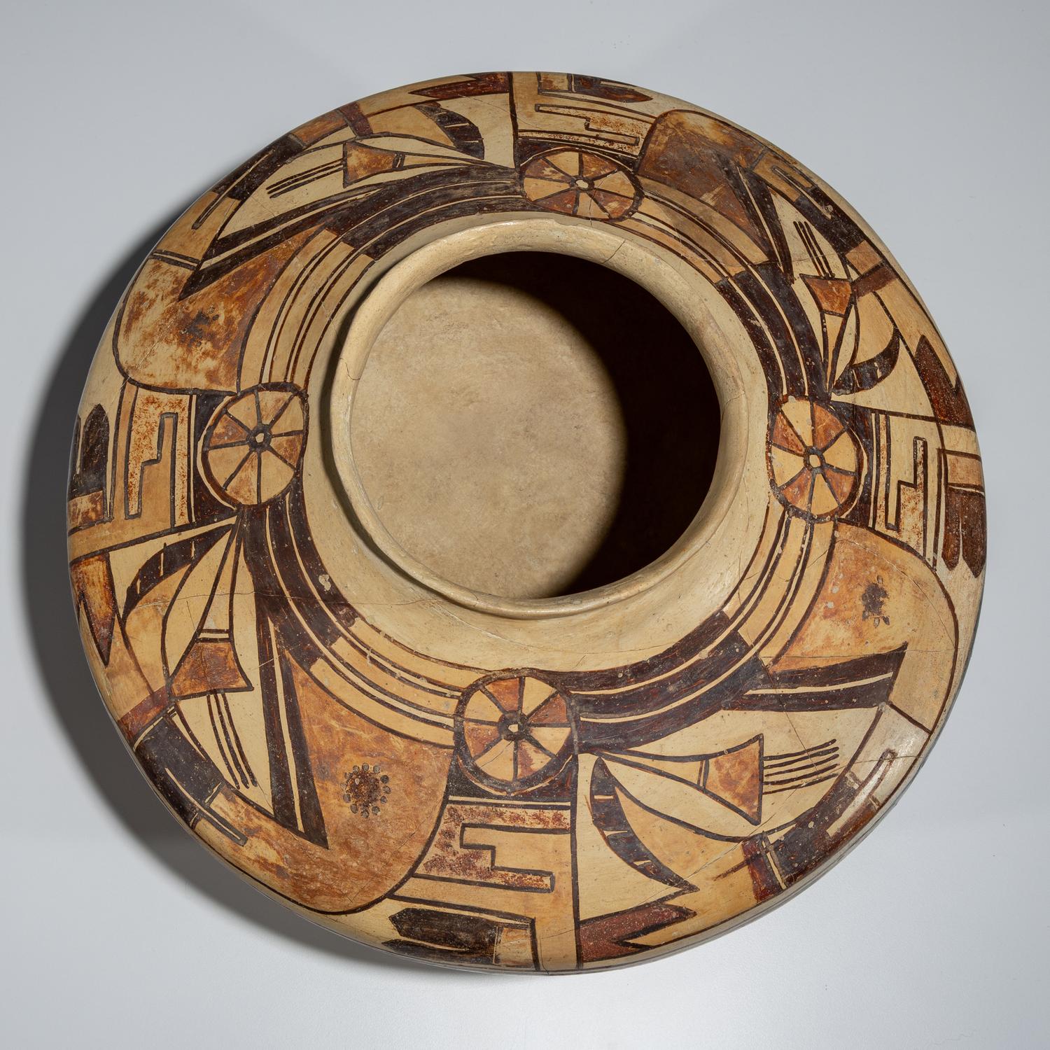 Ancestral Pueblo, Sikyatki Polychrome Pottery Jar