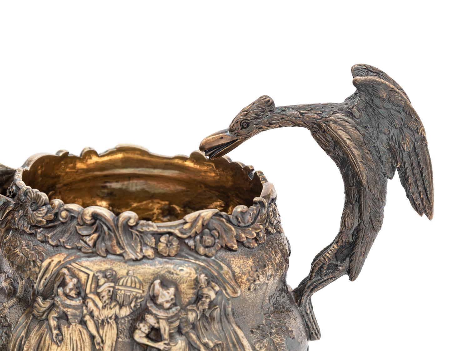 A George IV Six-Piece Britannia Silver-Gilt Tea and Coffee Service