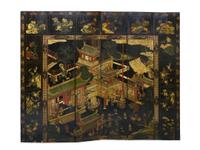 A Chinese Six-Panel Coromandel Screen