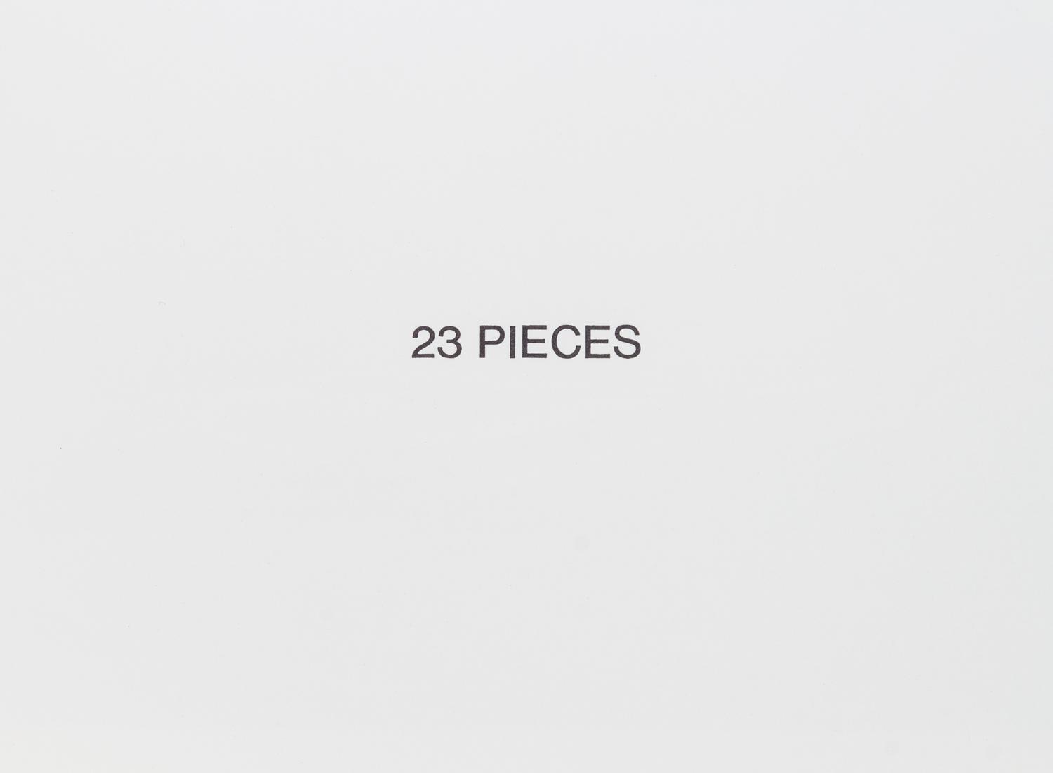 RUPPERSBERG, ALLEN. 23 Pieces [and] 24 Pieces. LA: Sunday Quality, [1968-1970]. (2 items)