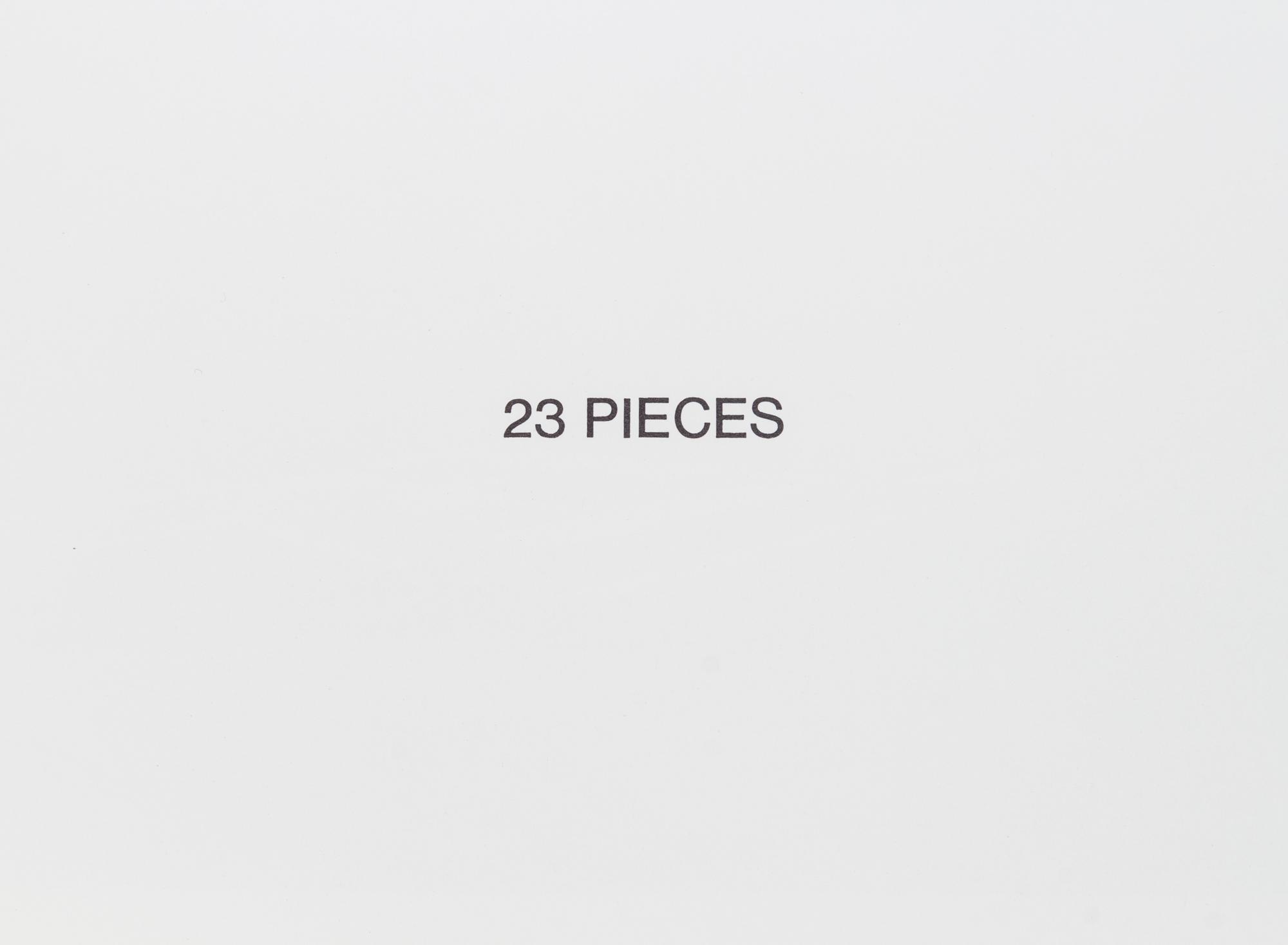 RUPPERSBERG, ALLEN. 23 Pieces [and] 24 Pieces. LA: Sunday Quality, [1968-1970]. (2 items)