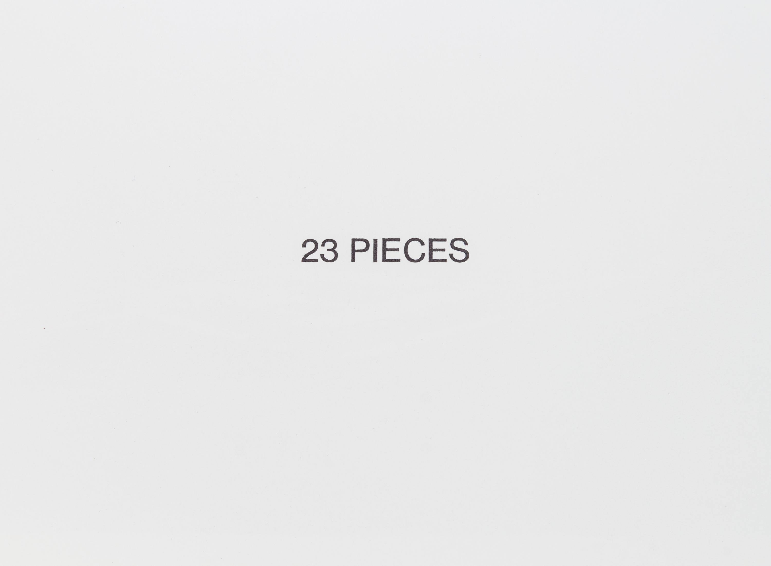 RUPPERSBERG, ALLEN. 23 Pieces [and] 24 Pieces. LA: Sunday Quality, [1968-1970]. (2 items)