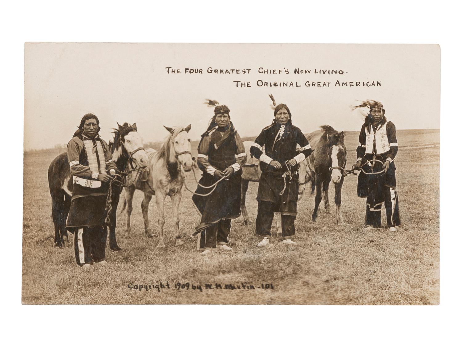 [NATIVE AMERICANS]. A group of 39 RPPCs of Native American subjects, incl. Geronimo.
