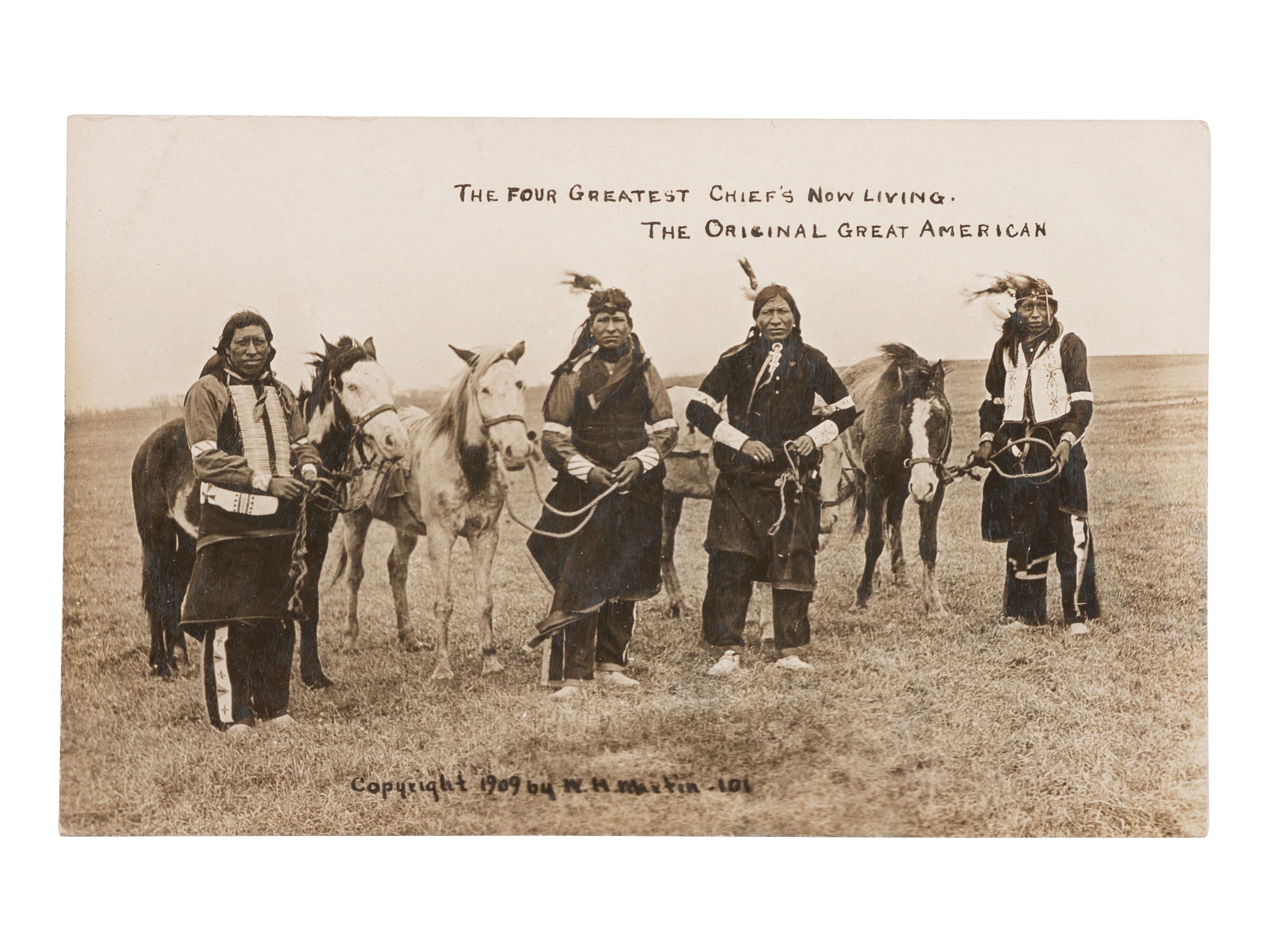 [NATIVE AMERICANS]. A group of 39 RPPCs of Native American subjects, incl. Geronimo.