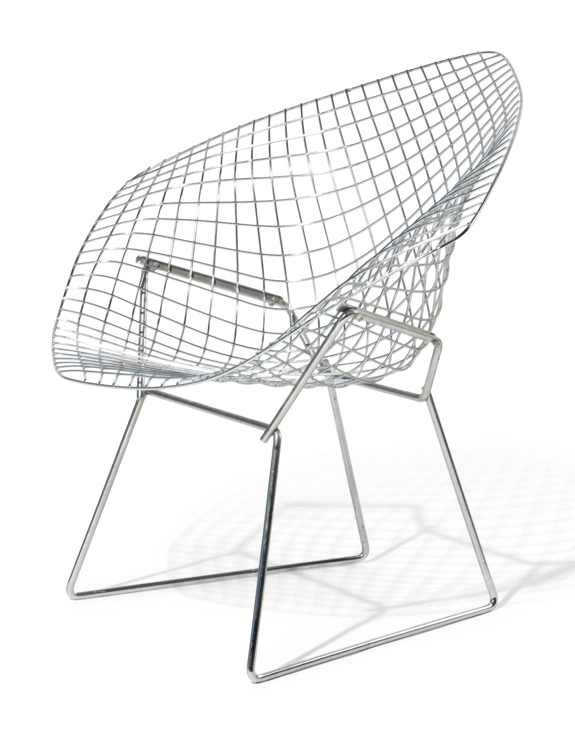 A Group of Four Mid-Century Chairs