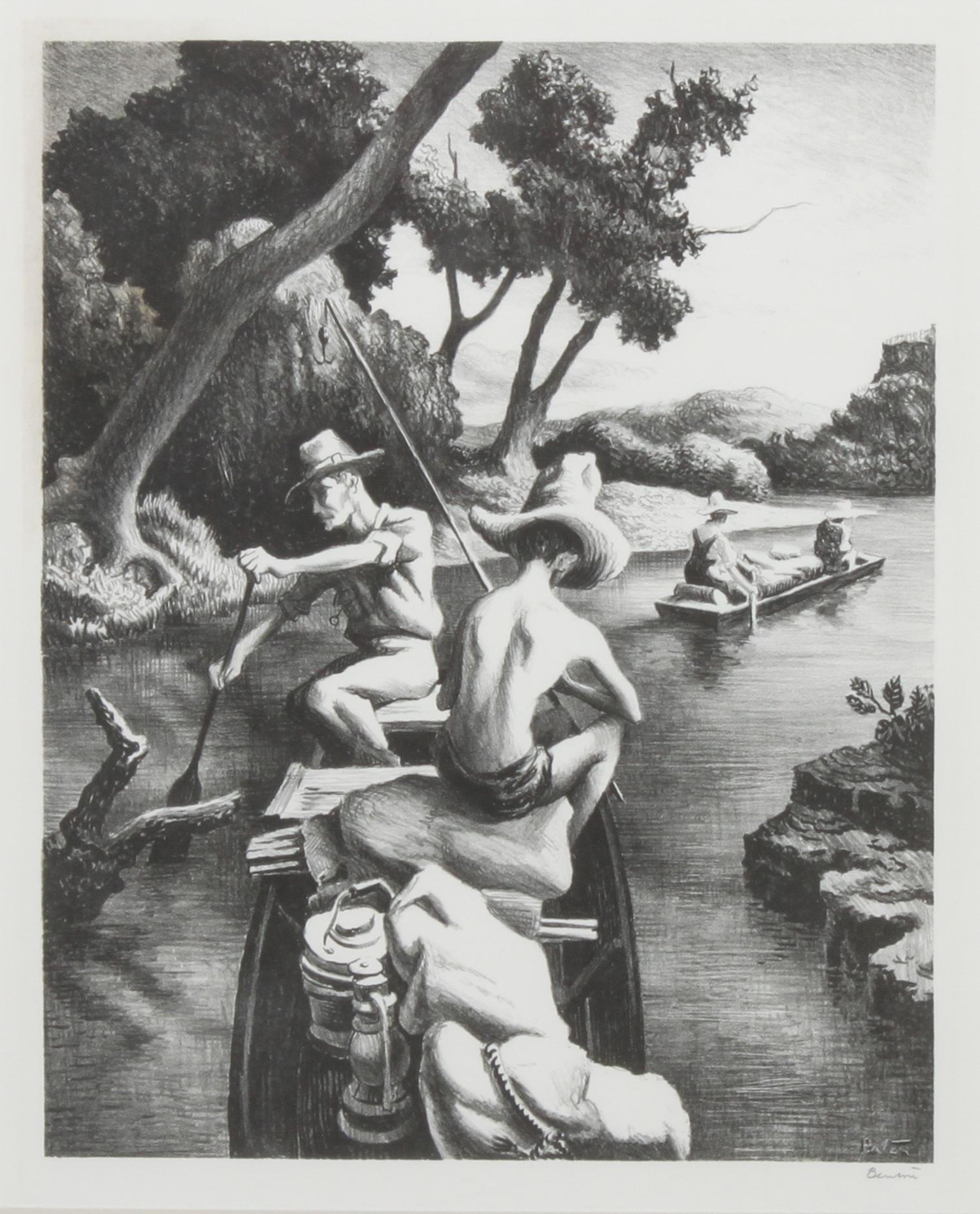 Thomas Hart Benton, (American, 1889-1975), Down the River, 1939