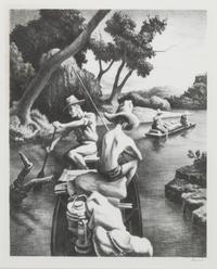 Thomas Hart Benton, (American, 1889-1975), Down the River, 1939
