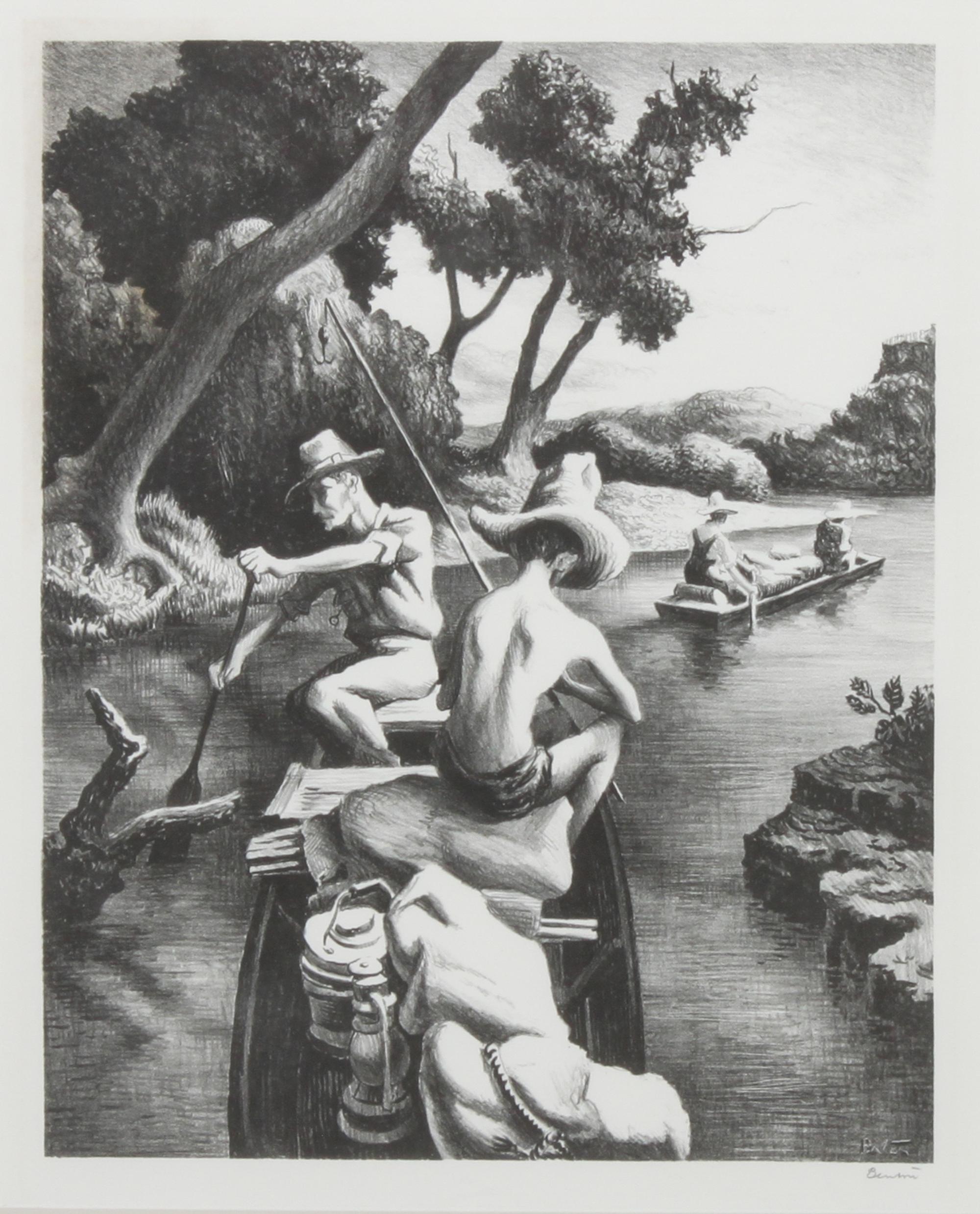 Thomas Hart Benton, (American, 1889-1975), Down the River, 1939