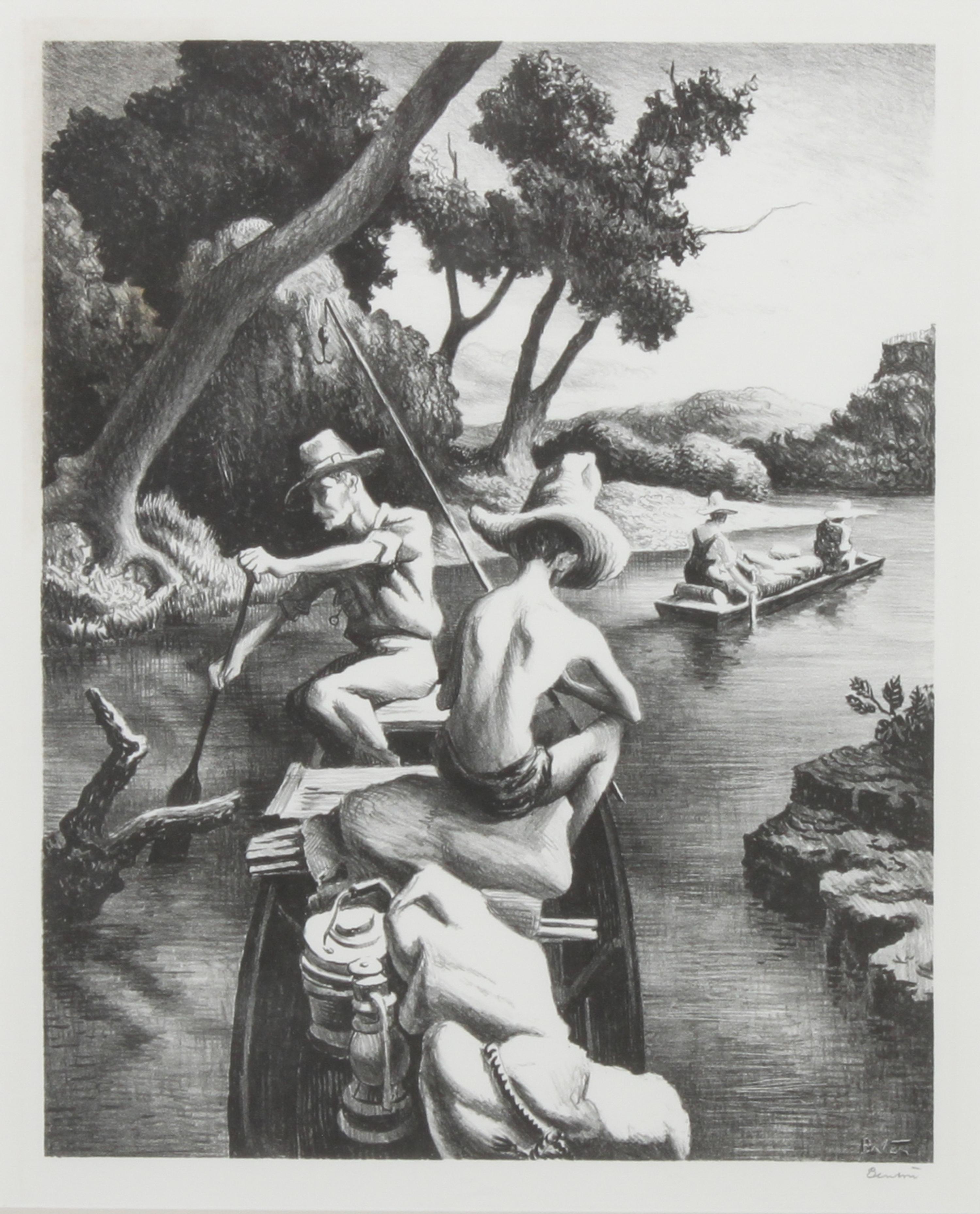 Thomas Hart Benton, (American, 1889-1975), Down the River, 1939