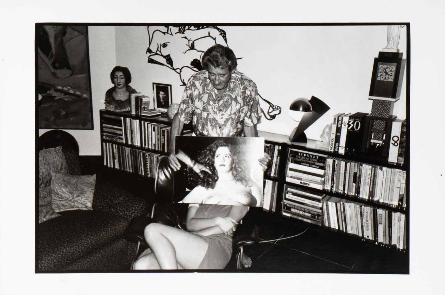 A pair of photographs ( Helmut Newton, "Gorgeous Red"; Tatiana Von Furstenberg and friends)