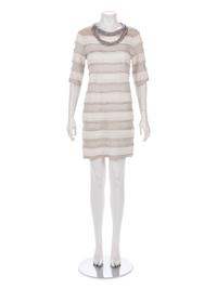 Chanel Striped Knit Dress with Embellished Neckline, Cruise 2009