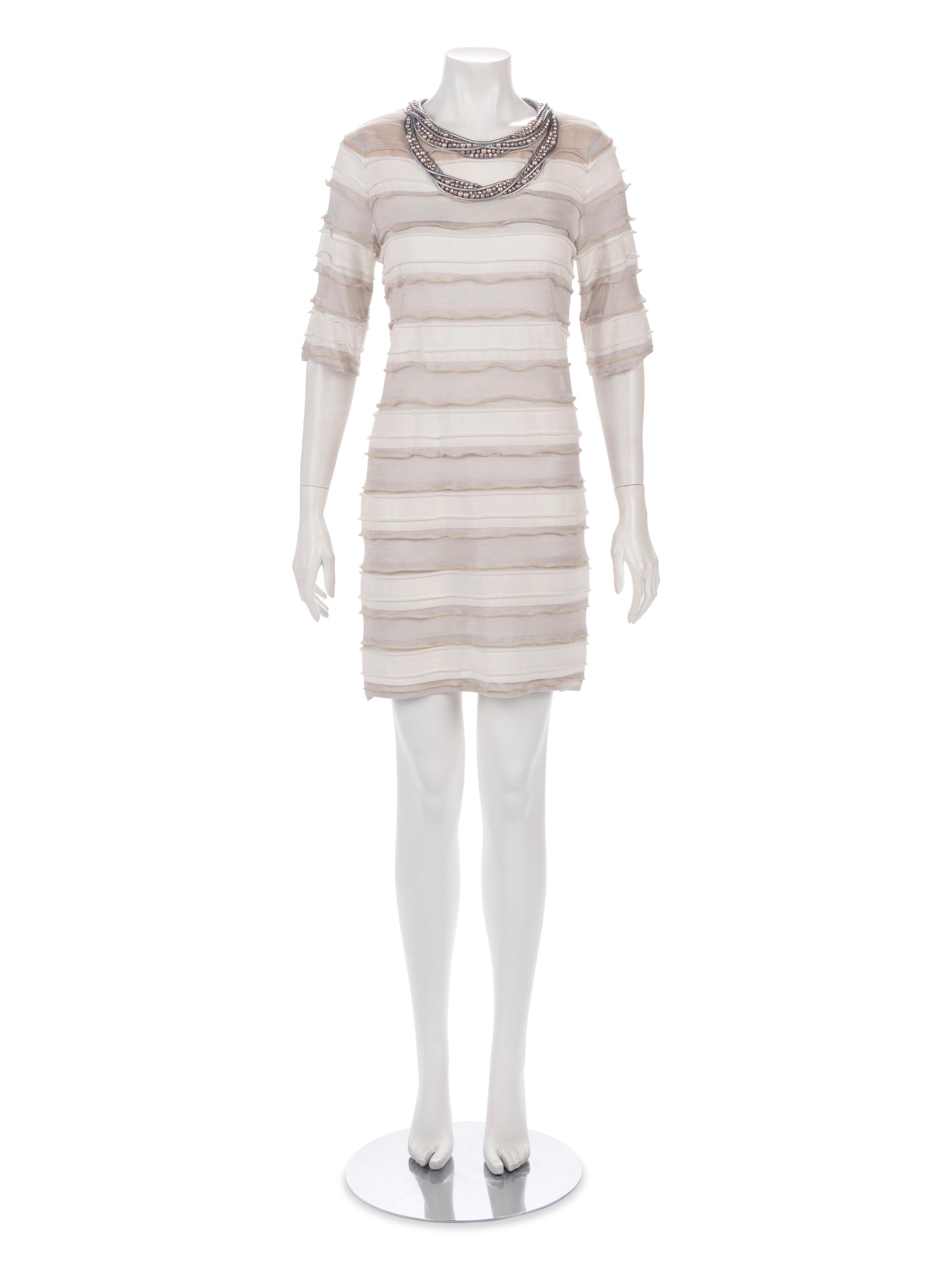 Chanel Striped Knit Dress with Embellished Neckline, Cruise 2009