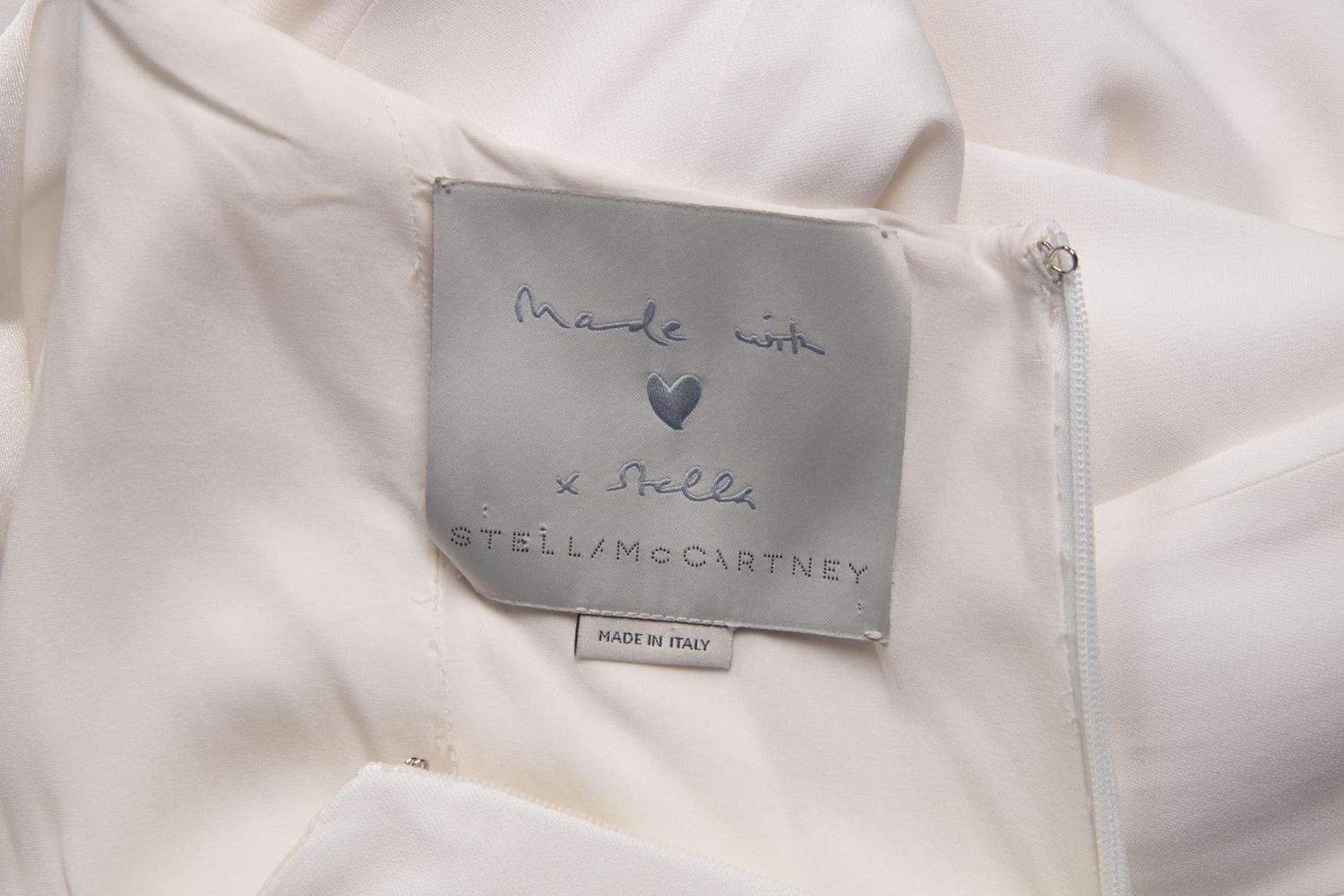 Stella McCartney White Halter Gown