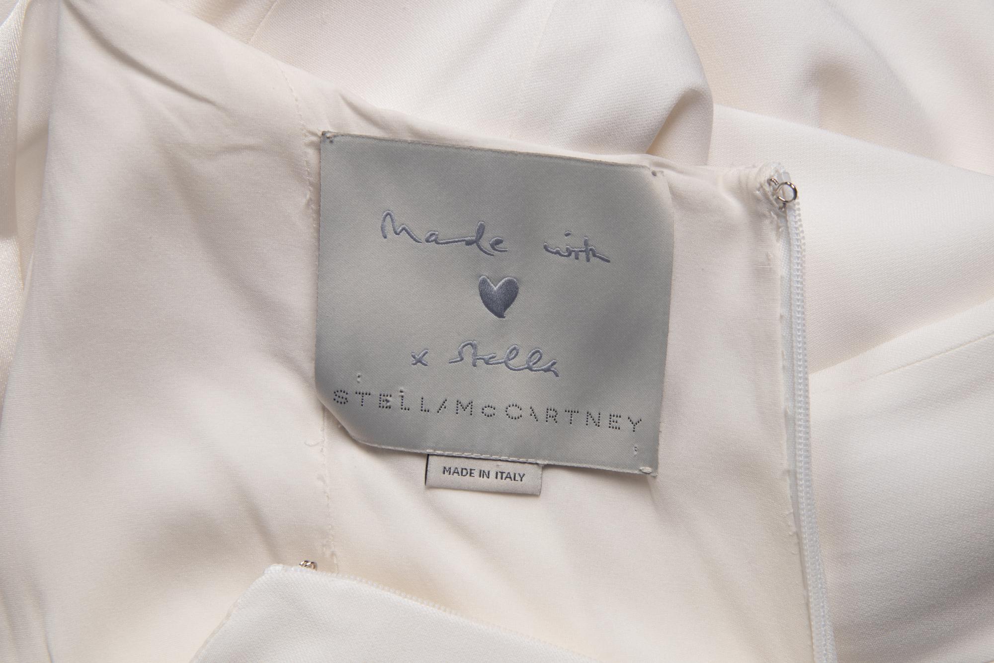 Stella McCartney White Halter Gown
