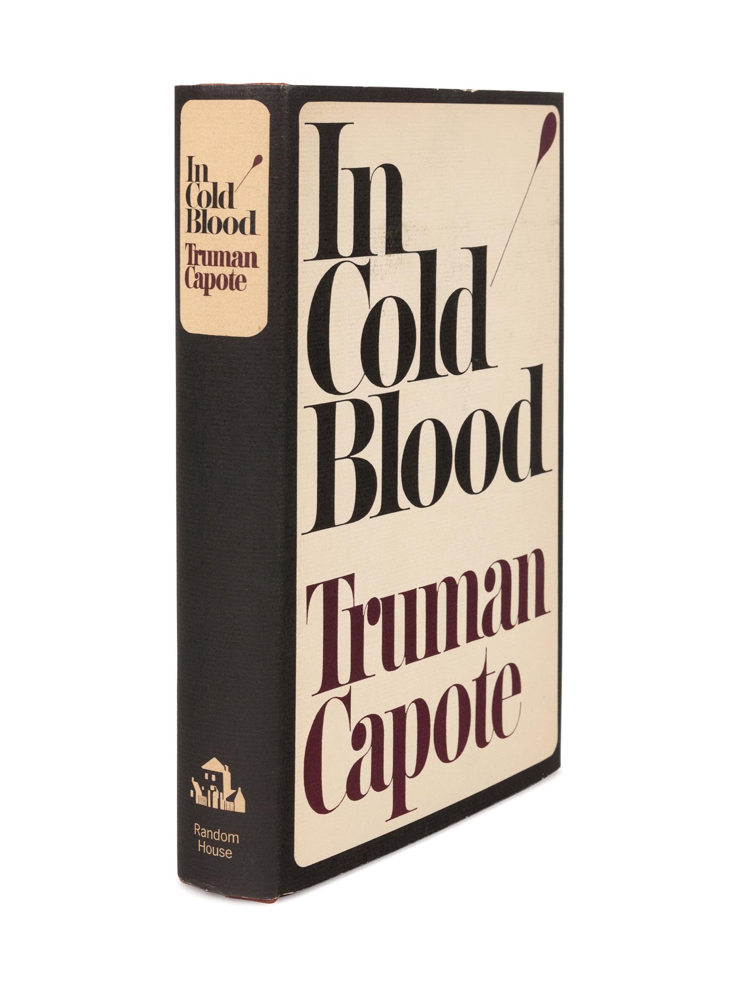CAPOTE, Truman (1924-1984). In Cold Blood. New York: Random House, 1965.