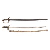 Lot of Two Swords: U.S. M1850 Foot Officers by Horstmann and U.S. M1902 Officers