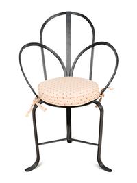 A Set of Four Steel Café Chairs
