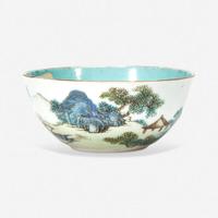 A small Chinese enameled porcelain bowl 珐琅彩小碗